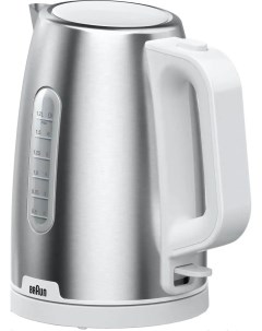 Чайник электрический WK1500WH 1 7 л белый серебристый Braun