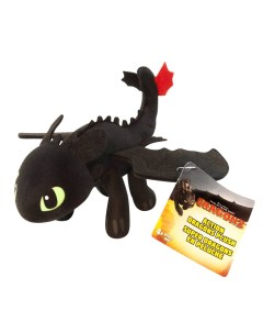 Мягкая игрушка 66572 Плюшевые драконы 11 Беззубик черный Как приручить дракона