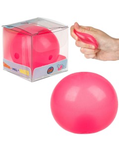 Игрушка антистресс Крутой замес Супергель Розовый шар 4 см 1toy
