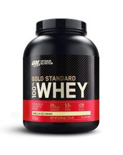 Протеин 100 Whey Gold Standard EU 2280 г ванильное мороженое Optimum nutrition