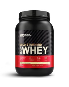 Протеин 100 Whey Gold Standard EU 900 г ванильное мороженое Optimum nutrition