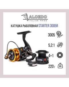 Катушка для рыбалки Starter 3005R 0 18мм 250м 4BB 1RB 5 2 1 вес 220 гр Alcedo