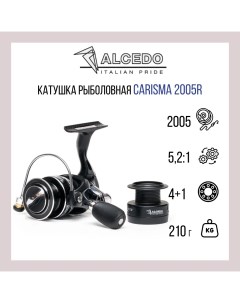 Катушка для рыбалки Carisma 2005R 0 18мм 210м 4BB 1RB 5 2 1 вес 210 гр Alcedo