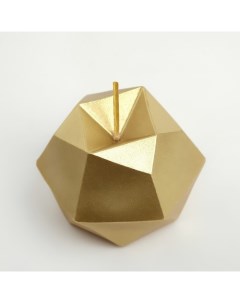 Свеча фигурная Многоугольник 5х5 см золото Страна карнавалия