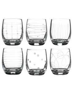 Набор стаканов для воды и виски стекло 6 шт 300 мл Bohemia Crystal Виола Микс 674 419 Crystal bohemia