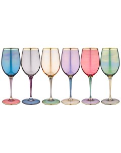 Набор бокалов для вина Premium colors стекло 6шт 380мл 326 101 Art decor