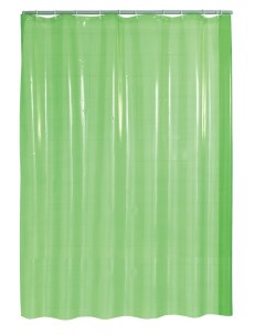 Штора для ванных комнат Brillant полупрозрачный зелёный 180 200 Ridder