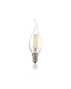 Лампа филаментная ideal lux Свеча на ветру 4Вт 460Лм 4000К CRI80 Е14 230В 153940 Ideal lux s.r.l.