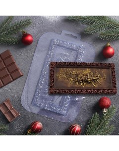 Форма для шоколада и конфет Русская зима размер готового изделия 17x8 5 см цвет прозра Nobrand