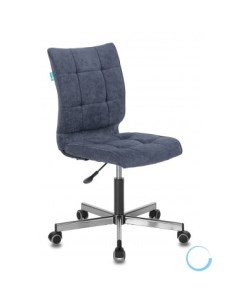 Офисное кресло или стул CH 330M LT 27 без подлокотников темно синий крестовина ме Бюрократ