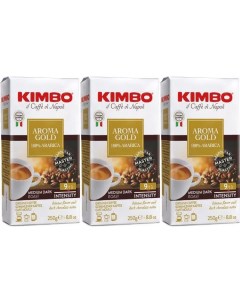 Кофе молотый Aroma Gold натуральный жареный 250 г х 3 шт Kimbo