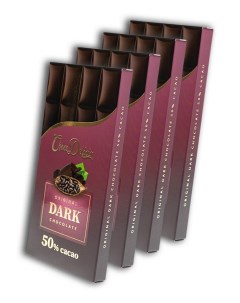 Шоколад темный 50 какао 85 г х 4 шт Choco delicia