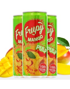 Натуральный сок с добавлением кусочков фруктов Манго Персик 0 25л х 12 шт Frupy