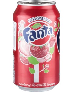 Напиток сильногазированный strawberry жестяная банка 355 мл Fanta