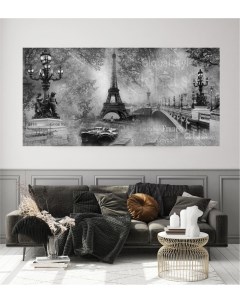 Фотообои Париж в черно белом цвете на стену 100х200 см Dekor vinil