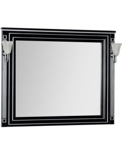 Зеркало Паола 120 черный серебро Aquanet