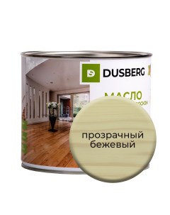 Масло с твердым воском на бесцветной основе 2 л Прозрачный бежевый Dusberg