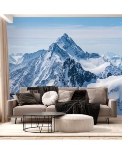 Фотообои с природой Снежные вершины гор на стену 300х270 см Dekor vinil