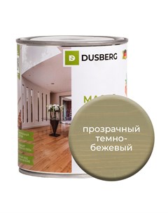 Масло с твердым воском на бесцветной основе 750 мл Прозрачный темно бежевый Dusberg