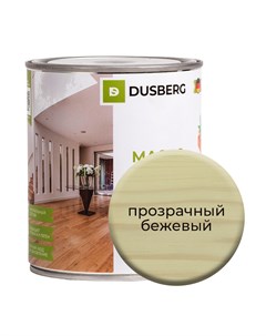 Масло с твердым воском на бесцветной основе 750 мл Прозрачный бежевый Dusberg