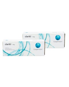 Контактные линзы clariti 1 day 2 упаковки по 30 линз R 8 6 SPH 0 50 Coopervision