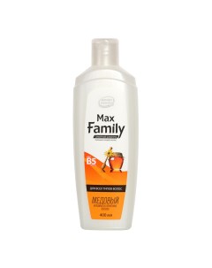 Семейный шампунь maxfamily для всех типов волос медовый 400 мл Max family
