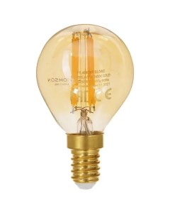 Лампа светодиодная TH B2123 филаментная GLOBE 9W 855Lm E14 2400K gold Thomson