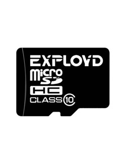 Карта памяти MicroSDHC 4GB EX004GCSDHC10 AD Class 10 SD адаптер Exployd