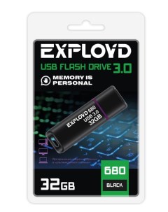 Накопитель USB 3 0 32GB EX 32GB 680 Black 680 чёрный Exployd