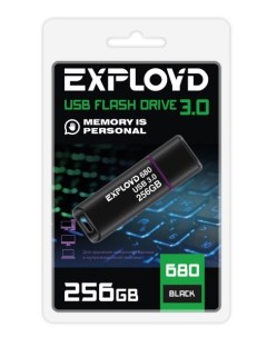 Накопитель USB 3 0 256GB EX 256GB 680 Black 680 чёрный Exployd