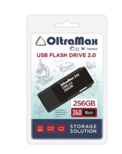 Накопитель USB 2 0 256GB OM 256GB 240 Black 240 чёрный Oltramax