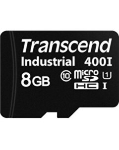 Промышленная карта памяти MicroSDHC 8Gb TS8GUSD400I UHS I U1 MLC Wide Temp Transcend