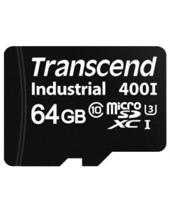 Промышленная карта памяти MicroSDXC 64Gb TS64GUSD400I UHS I U3 MLC Wide Temp Transcend