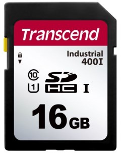 Промышленная карта памяти SDHC 16Gb TS16GSDC400I 400I U1 MLC Wide Temp Transcend