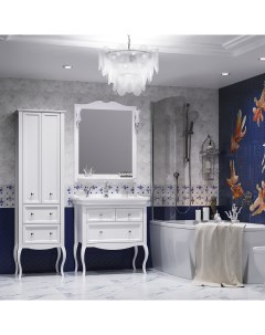 Мебель для ванной Валери 85 см белый Opadiris