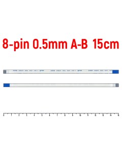 Шлейф тачпада для ноутбука Asus R510CC FFC 8 pin Шаг 0 5mm Длина 15cm Обратный A B AWM 206 Оем