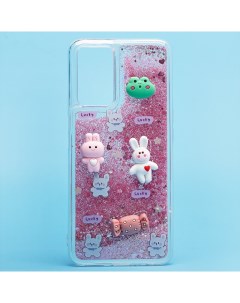 Чехол Oppo A96 CPH2333 силиконовый 3D игрушки розовый Promise mobile