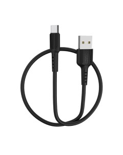 Дата кабель BX16 USB Type C TPE 2 0A 1 м Black повреждена упаковка Borofone