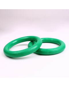 Кольца гимнастические круглые без строп В 1 зеленые Maksi-sale