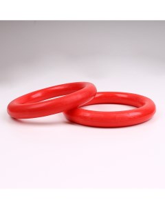 Кольца гимнастические круглые без строп В 1 красные Maksi-sale