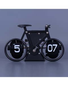 Перекидные часы велосипед AF 014B Flip Clock Bike черные 20х9х12 см Motionlamps