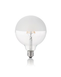 Лампа филаментная ideal lux Globo G125 8Вт 1050Лм 3000К CRI80 Е27 230В Белый верх 157580 Ideal lux s.r.l.
