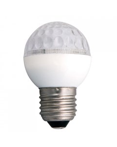 Лампа светодиодная 1Вт 9LED Шар d50 E27 тепл бел код 405 216 1шт Neon-night