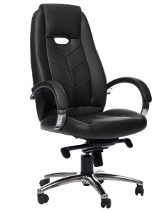 Компьютерное кресло для руководителя Aura экокожа черный Роскресла