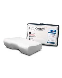 Ортопедическая подушка Premium 1 Plus одна выемка под плечо 54х34 см Ortocorrect