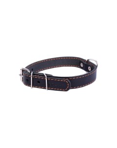Ошейник для собак кожаный одинарный черный 38 50 см x 25 мм Collar
