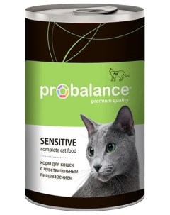 Консервы для кошек Adult Sensitive с мясом 12шт по 415г Probalance