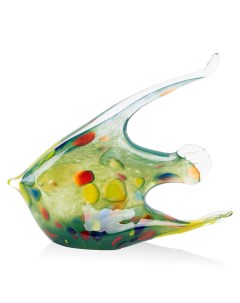 Фигурка Рыбка Скалярия цветная гутной работы Zapel