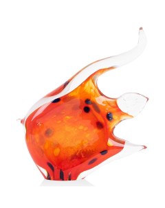 Фигурка цветная гутной работы Рыбка Скалярия 14см Zapel