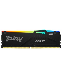 Модуль памяти DDR5 32GB 2 16GB KF552C36BBEAK2 32 Beast RGB PC5 41600 5200MHz CL36 1RX8 1 25V 16Gbit  Kingston fury
